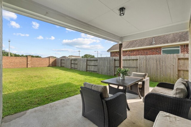 2525 Galley Ridge Dr, La Marque, TX 77568 - view of patio / terrace featuring outdoor dining space