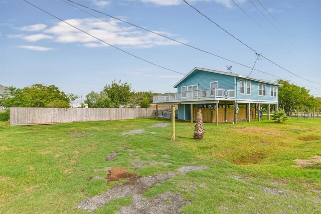 1004 20th St, Dickinson, TX 77539 - rear view of property featuring a deck