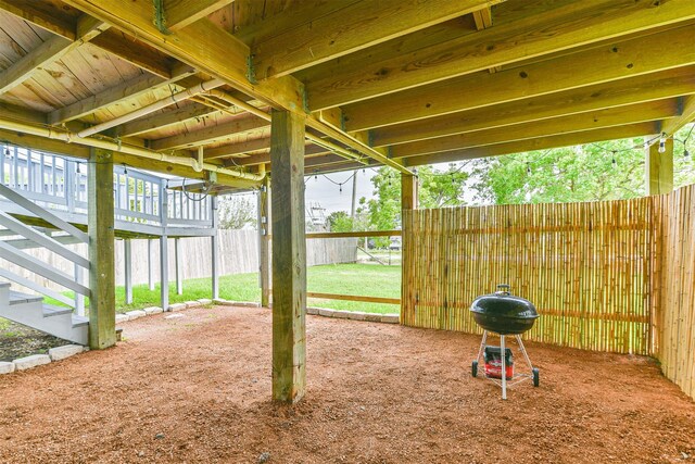 1004 20th St, Dickinson, TX 77539 - view of yard with stairs