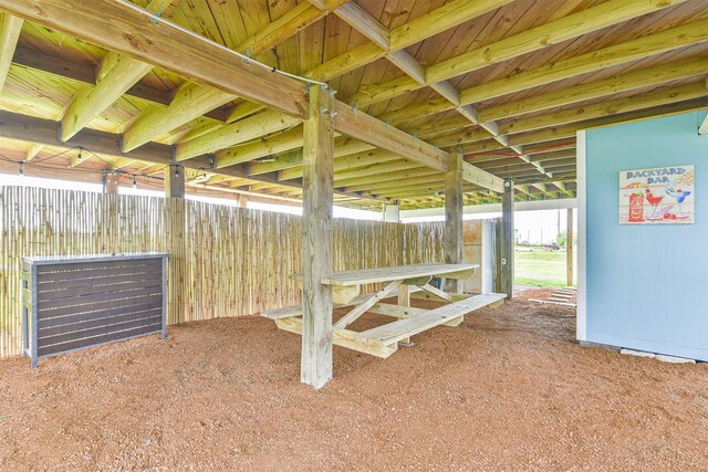1004 20th St, Dickinson, TX 77539 - view of patio with an exterior structure and an outdoor structure