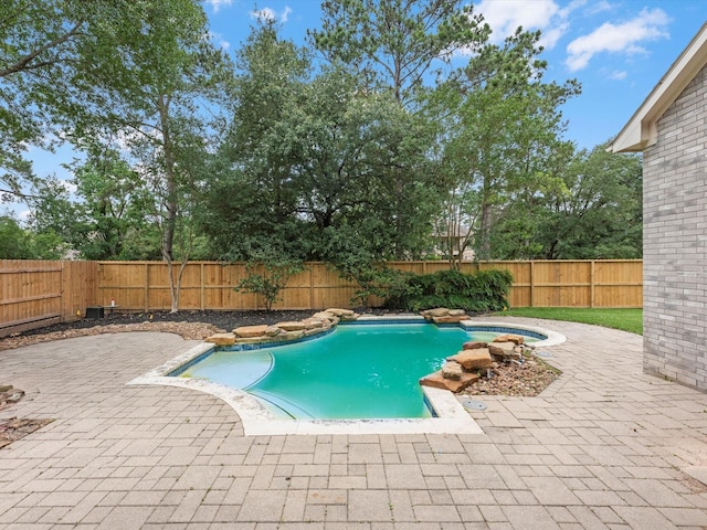 20211 Sunrise Glen Ct, Spring, TX 77379 - view of swimming pool featuring a patio and a fenced backyard