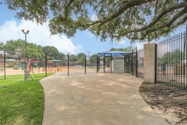 22519 Elkana Deane Ln, Katy, TX 77449 - view of property's community featuring a gate