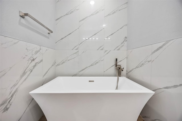 4923 Golden Forest St Unit A, Houston, TX 77091 - full bath with tile walls and a soaking tub