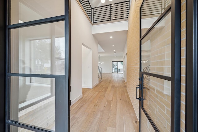 3851 Merrick St, Houston, TX 77025 - hall with wood finished floors and baseboards