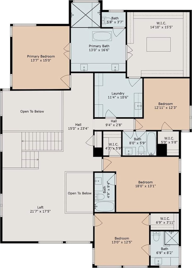 3851 Merrick St, Houston, TX 77025 - floor plan / room layout