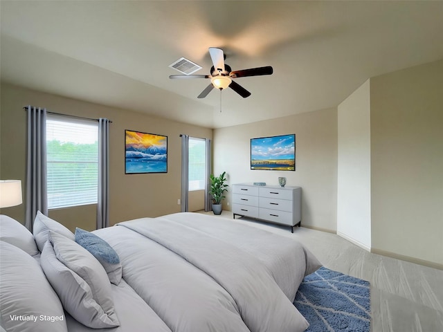 20516 Hawkins Manor Ln, Katy, TX 77449 - carpeted bedroom featuring ceiling fan and baseboards