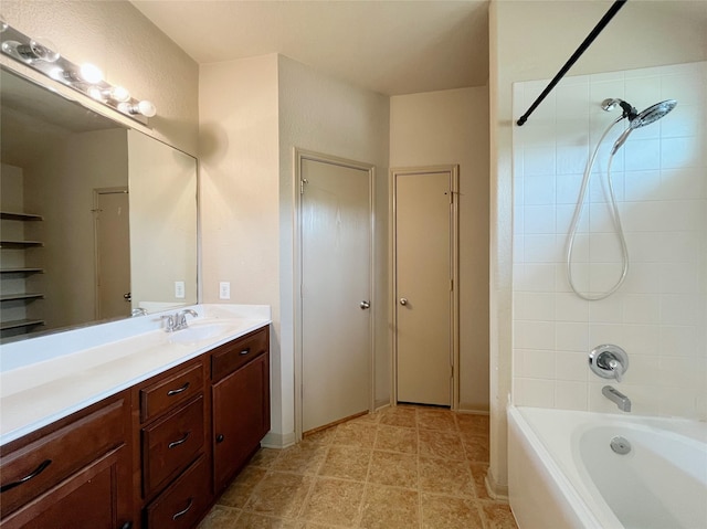 20516 Hawkins Manor Ln, Katy, TX 77449 - bathroom featuring vanity and  shower combination