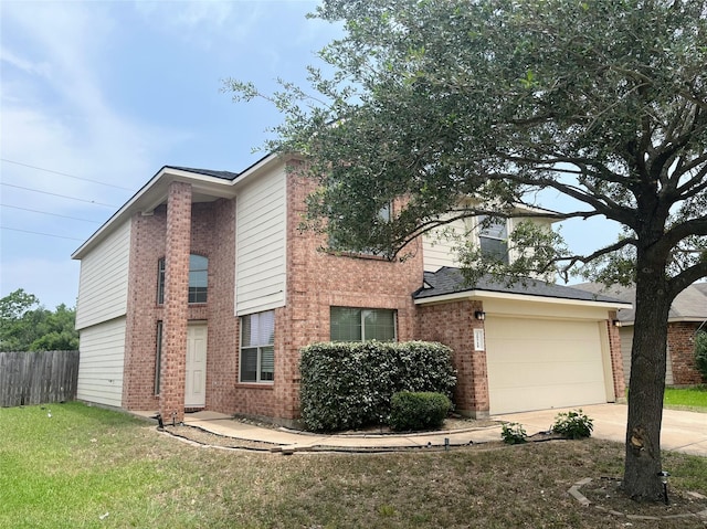 20516 Hawkins Manor Ln, Katy, TX 77449 - view of front of house with driveway and brick siding