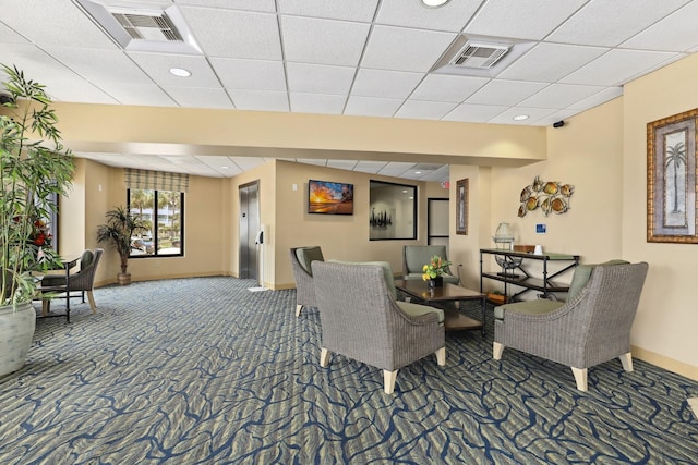 6102 Seawall Blvd Unit 260, Galveston, TX 77551 - common area with a drop ceiling