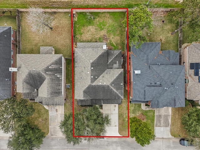 6907 Autumn Rain Ln, Spring, TX 77379 - view of property location featuring property parcel outlined