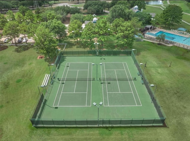 6907 Autumn Rain Ln, Spring, TX 77379 - view of tennis court