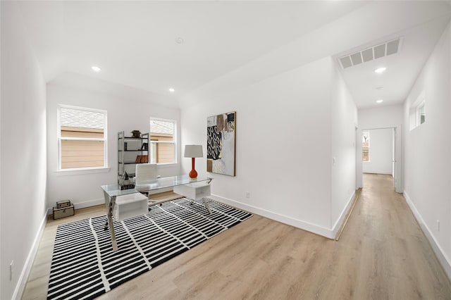 5238 Larkin St, Houston, TX 77007 - office space with wood finished floors, baseboards, and recessed lighting