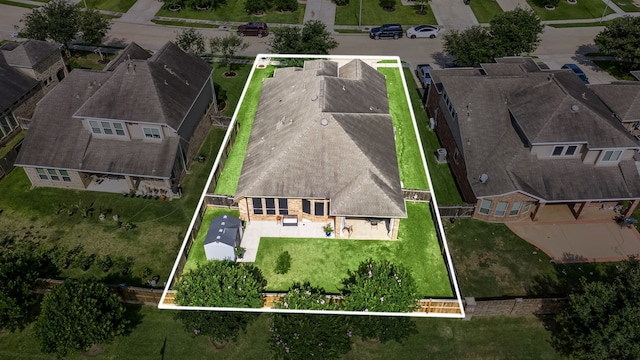 3266 Karleigh Way, Richmond, TX 77406 - view from above of property featuring property parcel outlined