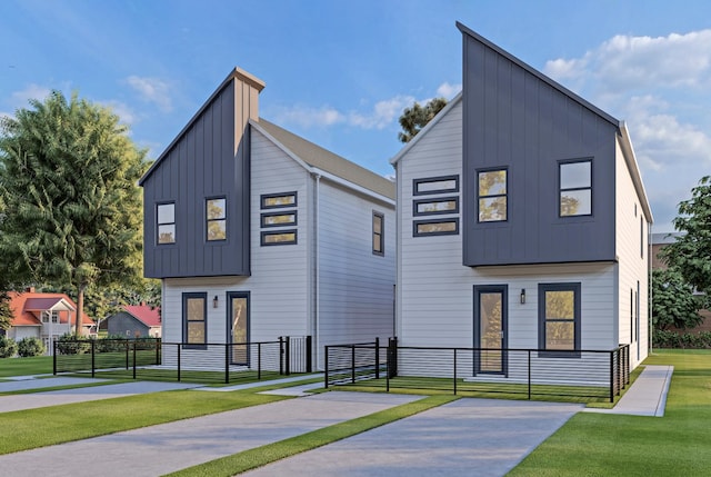 2475 Carmel St A/B, Unit A/B Houston, TX 77091 - modern home with board and batten siding