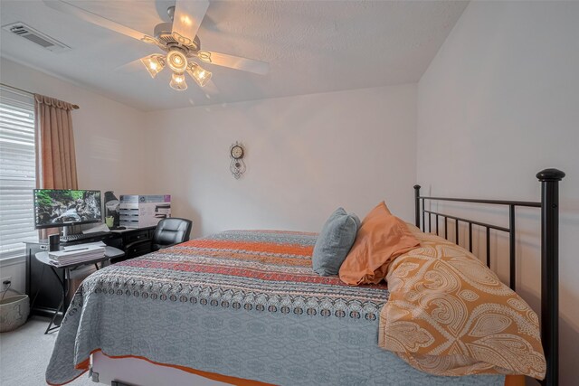 18019 Iris Edge Way, Cypress, TX 77429 - carpeted bedroom featuring a ceiling fan