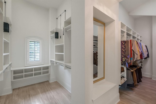 1518 Hillendahl Blvd, Houston, TX 77055 - walk in closet with wood finished floors