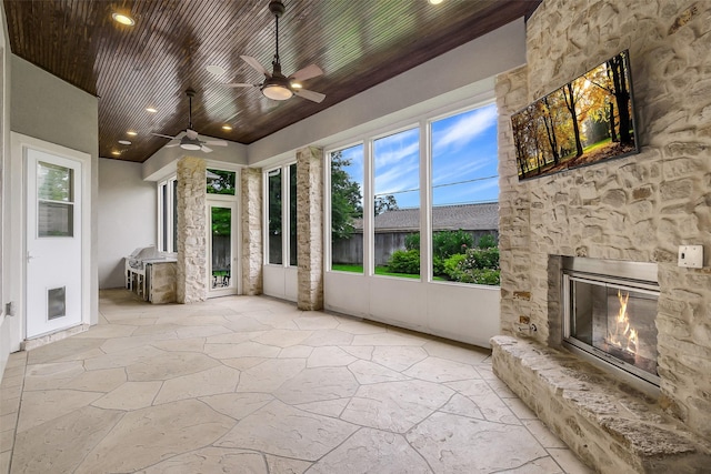 1518 Hillendahl Blvd, Houston, TX 77055 - view of unfurnished sunroom