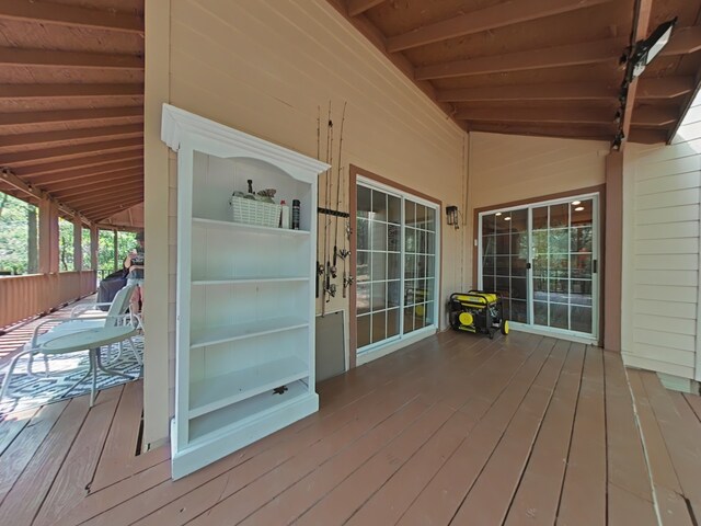 40 Dartmoor Ct, Coldspring, TX 77331 - view of wooden deck