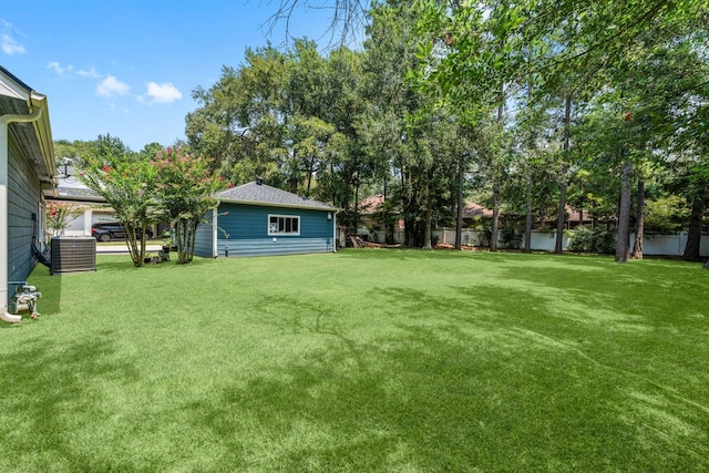 2474 Ripplewood Ct, Conroe, TX 77384 - view of yard with central air condition unit