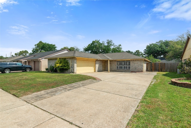 11818 Guadalupe River Dr, Houston, TX 77067 - ranch-style home with brick siding, driveway, and a garage