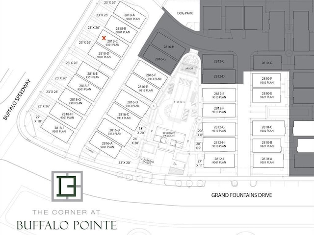 2818 Grand Fountains Dr Unit C, Houston, TX 77054 - map of parcels