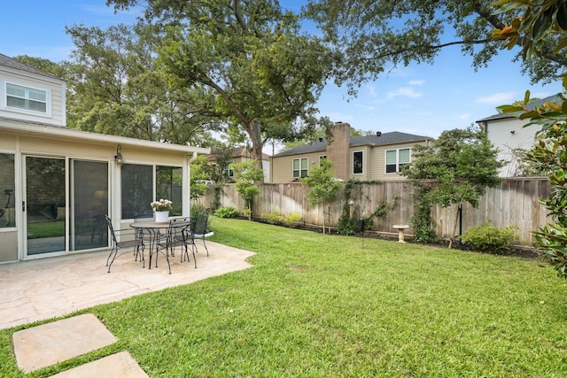 15726 Steamboat Ln, Houston, TX 77079 - view of yard featuring a patio