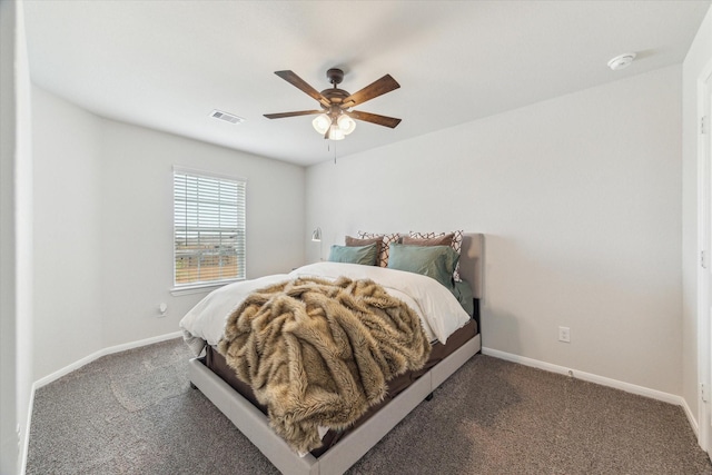 1523 Alpine Dr, Rosharon, TX 77583 - bedroom featuring carpet, baseboards, and ceiling fan