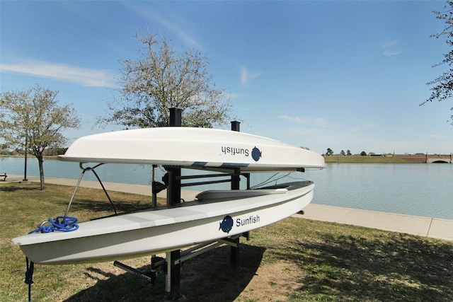 21511 Blue Porterweed Trl, Cypress, TX 77433 - dock area featuring a water view