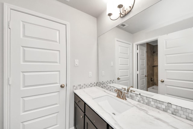 30702 Barred Owl Way, Brookshire, TX 77423 - full bathroom with vanity and shower / bath combination