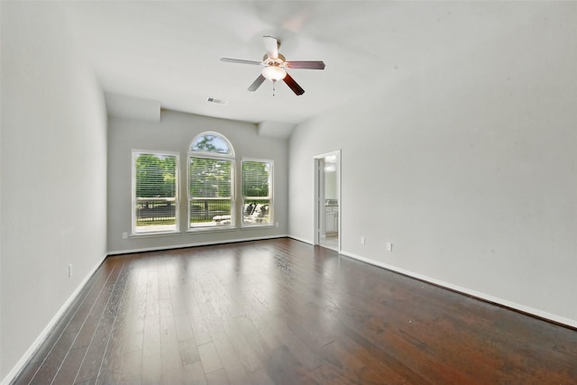 22907 Caverly Ln, Tomball, TX 77375 - unfurnished room featuring ceiling fan, wood finished floors, and baseboards