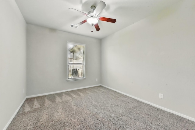 22907 Caverly Ln, Tomball, TX 77375 - carpeted empty room with a ceiling fan and baseboards