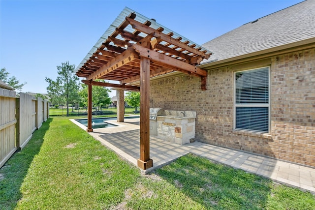 22907 Caverly Ln, Tomball, TX 77375 - view of patio featuring a pergola