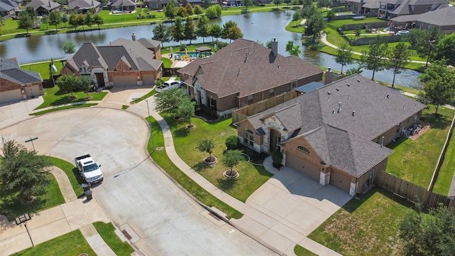 22907 Caverly Ln, Tomball, TX 77375 - aerial view of residential area with a nearby body of water