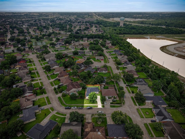 16631 Quiet Quail Dr, Missouri City, TX 77489 - aerial view of property and surrounding area with a nearby body of water and nearby suburban area