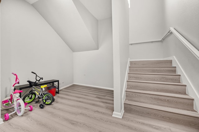 8534 Woodlyn Rd, Houston, TX 77028 - stairway with wood finished floors and baseboards
