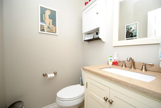 9723 Therrell Dr, Houston, TX 77064 - half bathroom with vanity and toilet