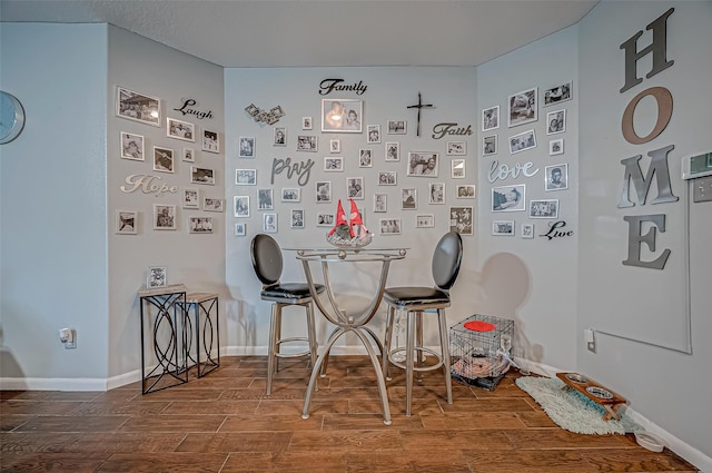 2827 Silver Charm, Houston, TX 77014 - dining room featuring wood finished floors and baseboards