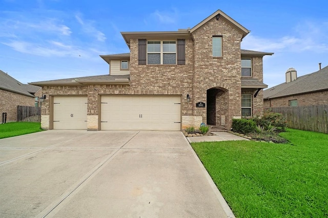 28911 Copper Break Ct, Katy, TX 77494 - traditional-style home with brick siding, driveway, and a garage