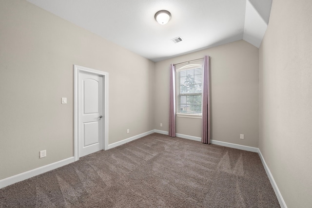 4021 Windsor Chase Dr, Spring, TX 77386 - unfurnished room featuring carpet floors, baseboards, and vaulted ceiling