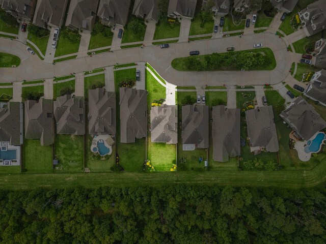 4021 Windsor Chase Dr, Spring, TX 77386 - aerial view of property and surrounding area with nearby suburban area and property parcel outlined