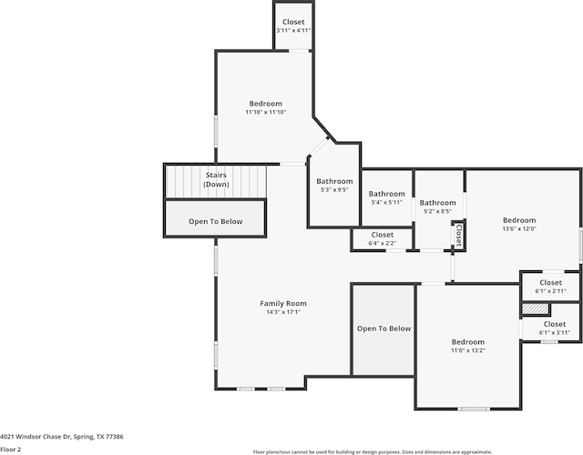 4021 Windsor Chase Dr, Spring, TX 77386 - property floor plan
