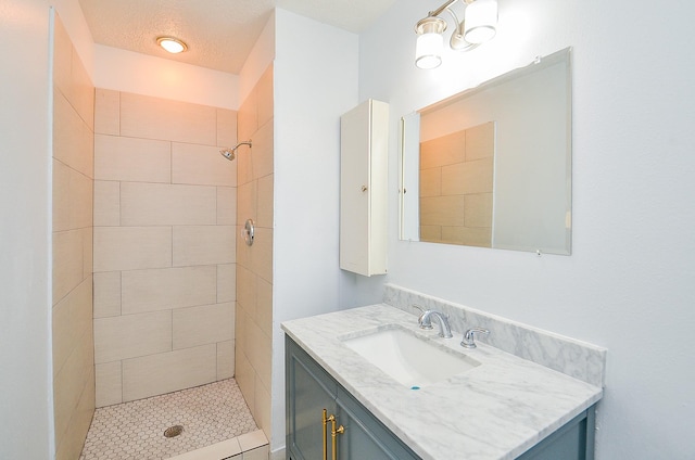 10947 Vanderford Dr, Houston, TX 77099 - full bathroom with vanity and a tile shower