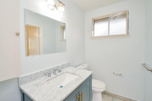 10947 Vanderford Dr, Houston, TX 77099 - half bathroom with vanity and toilet