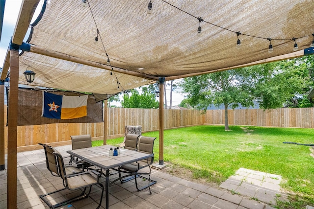 10907 Overlea Dr, Houston, TX 77089 - view of patio featuring outdoor dining space