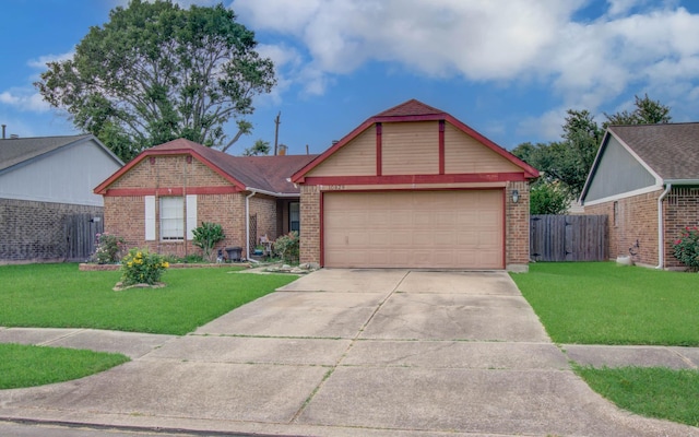 10829 E Linwood Dr, La Porte, TX 77571 - single story home featuring brick siding, a garage, driveway, and a gate