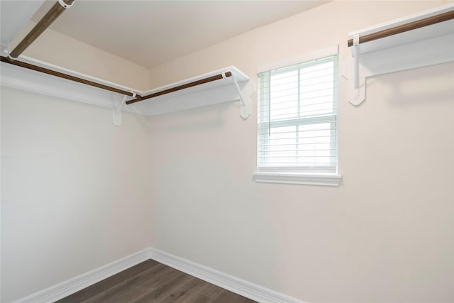 798 Fair St, Houston, TX 77088 - walk in closet with dark wood finished floors