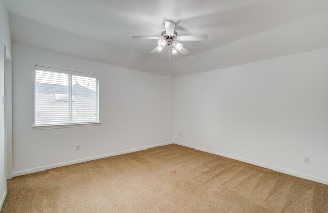 6018 Lamb Crk, Missouri City, TX 77459 - spare room featuring carpet, a ceiling fan, and baseboards