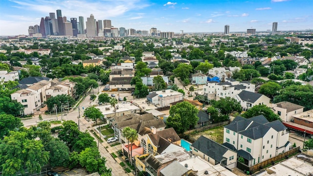 1410 Indiana St, Houston, TX 77006 - bird's eye view of city skyline