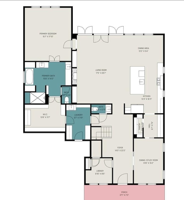 1732 Libbey Dr, Houston, TX 77018 - property floor plan