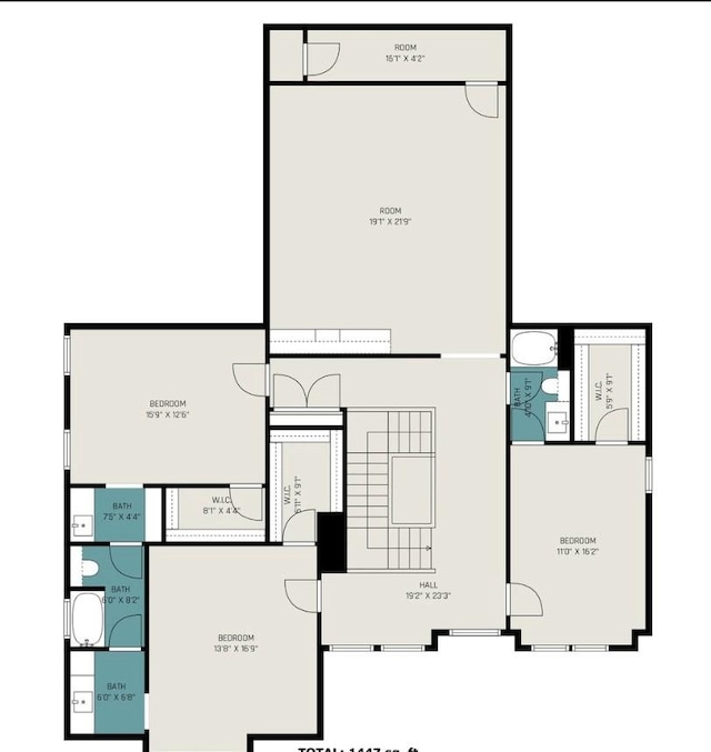 1732 Libbey Dr, Houston, TX 77018 - room layout